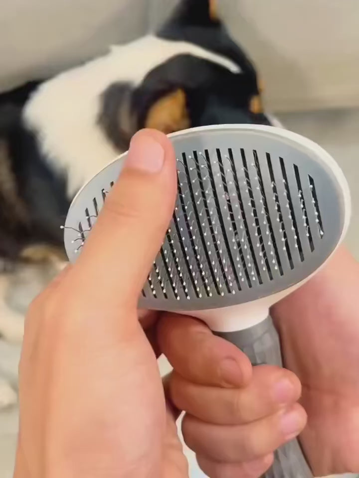 Pet Dog Brush Cat Comb Self Cleaning Pet Hair Remover Brush For Dogs Cats Grooming Tools Pets Dematting Comb Dogs